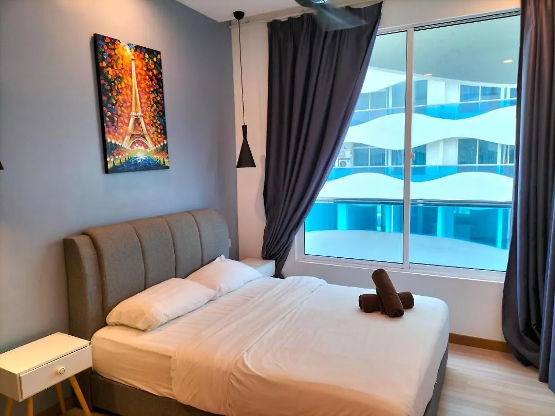 The Wave 2Br Seaview - High Floor L Unifi Apartment Malacca